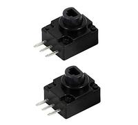 Cpolebev 1 Set 2Pcs Black Replacement Repair Parts/Rt Button Keypad For