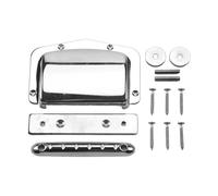 Cpolebev 1 Set Fixed Adjustable Bridge Tailpiece For Harmony Guitar New