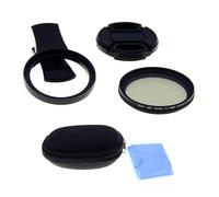 Cpolebev 1 Set Phone Filter 52mm Camera Lens Filter ND 2-400 Smartphone Lens Filter with Clip Lens Cap Easy Install