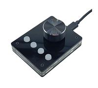 Cpolebev 1 Set USB Knob Custom Keyboard Multimedia Programmable Keyboard (Small White Button)