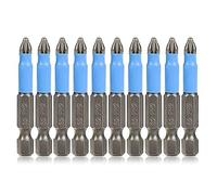 Cpolebev 10 PCS Head Drill Bit Magnetic Screwdriver Bit Set 1/4 Inch Hex Shank 2Inch/50mm