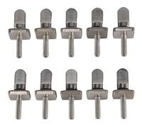 Cpolebev 10 Pcs Removable Surfboard Fin Screw,Fin Screw Thumb Fin Surfboards Accessories for Surfboards Longboards