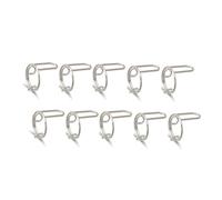 Cpolebev 10 PCS Thin Nail Rings for Ladys Daily Fingertip Protective Cover Metal Gift to Girlfriend Silver