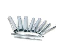 Cpolebev 10-Piece Double-Headed Wrench Socket Plumber's Back Nut Spark Plug Wrench Set Extends Spark Plug Wrench by 6-22mm Silver