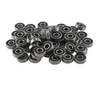 Cpolebev 100 Pcs 608- Skateboard Bearing, Rolling Bearing Silver Size: 8X22X7mm Easy to Use