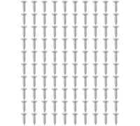 Cpolebev 100 Pcs Guitar & Bass Pickguard Screws for Strat & Tele,Silver