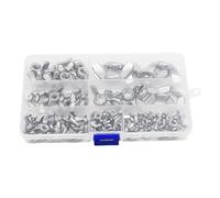 Cpolebev 100 PCS Silver Wingnuts Fastener Tool Hand Nut Locking Tool Stainless Steel Butterfly Screw Cap Hand Nut Locking Wingnuts Fastener Tool