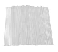 Cpolebev 100 Pieces 6 Inch Acrylic Lollipop Sticks Clear Reusable Acrylic Rods for Making Lollipops Cake Pops Candies Chocolates