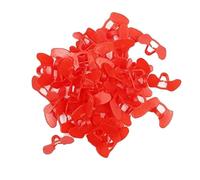 Cpolebev 100 Pieces of Glasses for Preventing Chicken Pecking, Anti-Fighting Goggles, Non-Stick Chicken Glasses Mouth Snap Ring