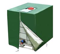 Cpolebev 1000L Waterproof Dustproof Tank Cover Rainwater Tank Oxford Cloth UV Protection Cover Garden Water Tank Cover Green
