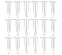 Cpolebev 1000Pcs Mini Centrifuge Tubes 1.5Ml Raduated Clear Plastic Centrifuge Vials with Flat-Top Snap Cap