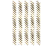 Cpolebev 100Pcs Brass Concealed Barrel Hinges Jewelry Wood Boxes Cabinet Furniture Hinge 4X20mm