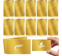 Cpolebev 100pcs Metal Engraving Blank Color Aluminum Sheets Engraving Business Cards Multi-Purpose Engraving DIY Gift B