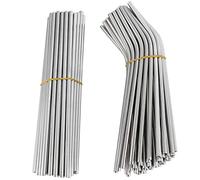 Cpolebev 100pcs Metal Straws Can Be Reused 304 Stainless Steel Drinking Water Pipes 215 Mm x 6 Mm Curved Straws And 50 Straight Straws