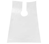 Cpolebev 100Pcs PE Apron Disposable Long Barber Cloth Perm Hair Salon Haircut Hairdressing Cape Shawl 60X90Cm