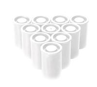 Cpolebev 100PCS Plastic Empty Film Canister Camera Reel Container Storage Case Can for Replacement Parts Accessories Art Bead Coin Pill White