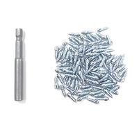 Cpolebev 100Pcs Spikes for Tires Universal Scooter Wheel Tire Snow Spikes Studs Tires Anti-Slip Screw Stud Trim 4X9mm