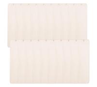 Cpolebev 100Pcs Wooden DIY Bookmark Blank Bookmarks with Ropes Wooden Book Markers Rectangle Thin Hanging Tag