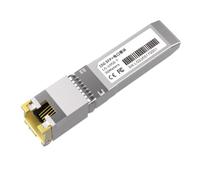 Cpolebev 10G SFP+ Module 10GbE Copper SFP Modules Optical Port Turn to RJ45 Ethernet Port Gigabit 1000M Transceiver Module Silver Metal
