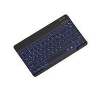 Cpolebev 10inch Backlit Keyboard Bluetooth Protable Mini Mute Keyboard for Cell Phones Tablets and Laptops Wireless Keyboard B
