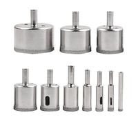 Cpolebev 10PC Diamond Drill Bits Set for Ceramic Tile Porcelain Marble Stone Bottles
