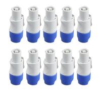 Cpolebev 10Pcs 3 PIN Male Powercon Connector Signal Input Jack for Beam Light Stage Light Power Output
