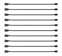 Cpolebev 10PCS 4 Pin PWM Fan Extension Power Cable Connector Case Male to Female Extending Cables Compatible with 4 Pin/3Pin Fan