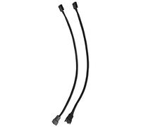 Cpolebev 10PCS 4 Pin PWM Fan Extension Power Cable Connector Case Male to Female Extending Cables Compatible with 4 Pin/3 Pin Fan