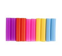 Cpolebev 10pcs Assorted Colors Reusable Silicone Straws Tips Covers for 0.24inch 6mm Stainless Steel Drinking Straw