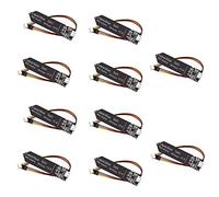 Cpolebev 10PCS Capacitive Soil Moisture Sensor Module 3.3-5.5V 3-Pin W/Wire for Garden Watering DIY