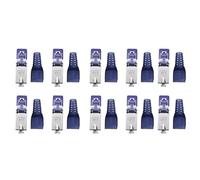 Cpolebev 10Pcs CAT7 RJ45 Connector Plug Without Crimping Tool 23/24AWG Zinc Alloy Shielded Network Cable RJ45 Plug A