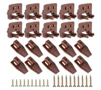 Cpolebev 10PCS Drawer Slide Track Guide Glide for Center Mount Drawer for Dressers and for Nightstand 1 Drawer Systems