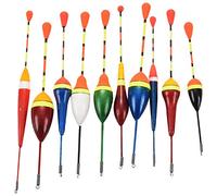 Cpolebev 10Pcs Fishing Floats Set Buoy Fluctuate Mix Size Color float buoy pesca Light Stick Floats