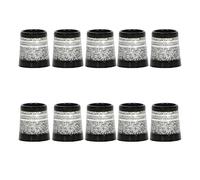 Cpolebev 10Pcs Golf Ferrules Tip Size 0.370 Golf Sleeve Ferrule Golf Ferrules for Golf Irons Club Shafts Accessories Silver