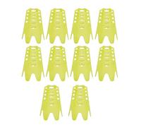 Cpolebev 10Pcs Golf Mat Tees,Golf Simulator Tees,Practice Golf Tees for Driving Range,Home Golf Tees for Golf Training,Yellow L