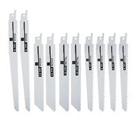 Cpolebev 10Pcs Handsaw Multi Saw Blade Reciprocating Saw Blades Saber Saw for Cutting Wood Metal PVC Tube Power Tools Accessories