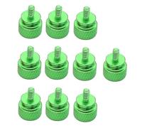 Cpolebev 10Pcs/Lot UNC6-32 M3.5 Hand Screw Computer Case Screw for GPU Holder PSU Computer Case Side Panel Screws PC Assemble WaterCooling Green