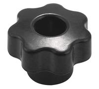 Cpolebev 10PCS M6 Internal Thread Knob Screw Plastic Star Head Clamping Knob Black M6 x 25