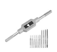 Cpolebev 10Pcs Micro-Taps Bit Small Hand Screw Thread Taps M1-M3.5 HSS Mini Metric Plug Tap Screw Tap Drill Tapping Tool