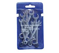 Cpolebev 10Pcs Mini Wrench Dual Heads Offset Ring Spanner Tools Spanner Combination Key 4-11mm Wrenches Hand Set