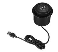 Cpolebev 10W Fast Wireless Charger -Up Desktop Embedded Fast Wireless Charger with USB Port Universal for Smartphone