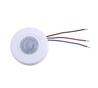 Cpolebev 110-220V Ceiling PIR Motion Sensor Light Switch 200W Ultra Slim Infrared Induction Adjust Time Delay Light Switch