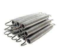 Cpolebev 12 Pack 6.5Inch Trampoline Spring Steel Accessories for Extra Bounce Trampoline Accessories Silver