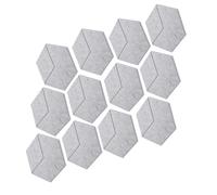 Cpolebev 12 PACK Acoustic Foam,Self-Adhesive Sound Proof Panels,for Sound Insulation &Acoustic Treatment(Gray)