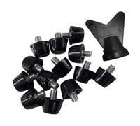 Cpolebev 12 PCS Football Boot Spikes Professional Soccer Boot Cleats M5 Replacement Spare Parts Accessories Studs with Wrench Track Shoes Spikes 10mm
