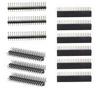 Cpolebev 12PCS 40 Pin GPIO Header Kit 20X2 Pins Right Angle GPIO Header Socket for Zero/4B/3B+/3B/3A+