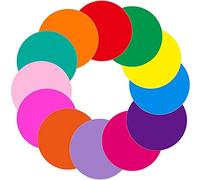 Cpolebev 12Pcs Dry Erase Circles Removable Vinyl Dot Stickers for School Classroom Table & Desk 11.8Inch