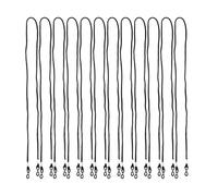 Cpolebev 12pcs Nylon Eyeglass/Spectacle/Sunglass/Eyewear Cord Holder Neck String-Black