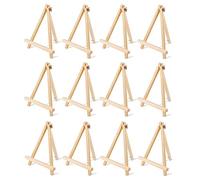 Cpolebev 12PCS Wood Easels Tabletop Easels Art Craft Painting Easel Stand for Artist Adults Students