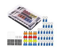 Cpolebev 12V Fuse Block 12 Circuit Fuse Box Kit,with LED Indicator with Negative Marine Fuse Box for Dc12-24V Car Boat RV Truck